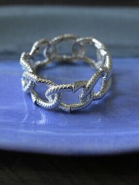 Silver Braided Link Bracelet